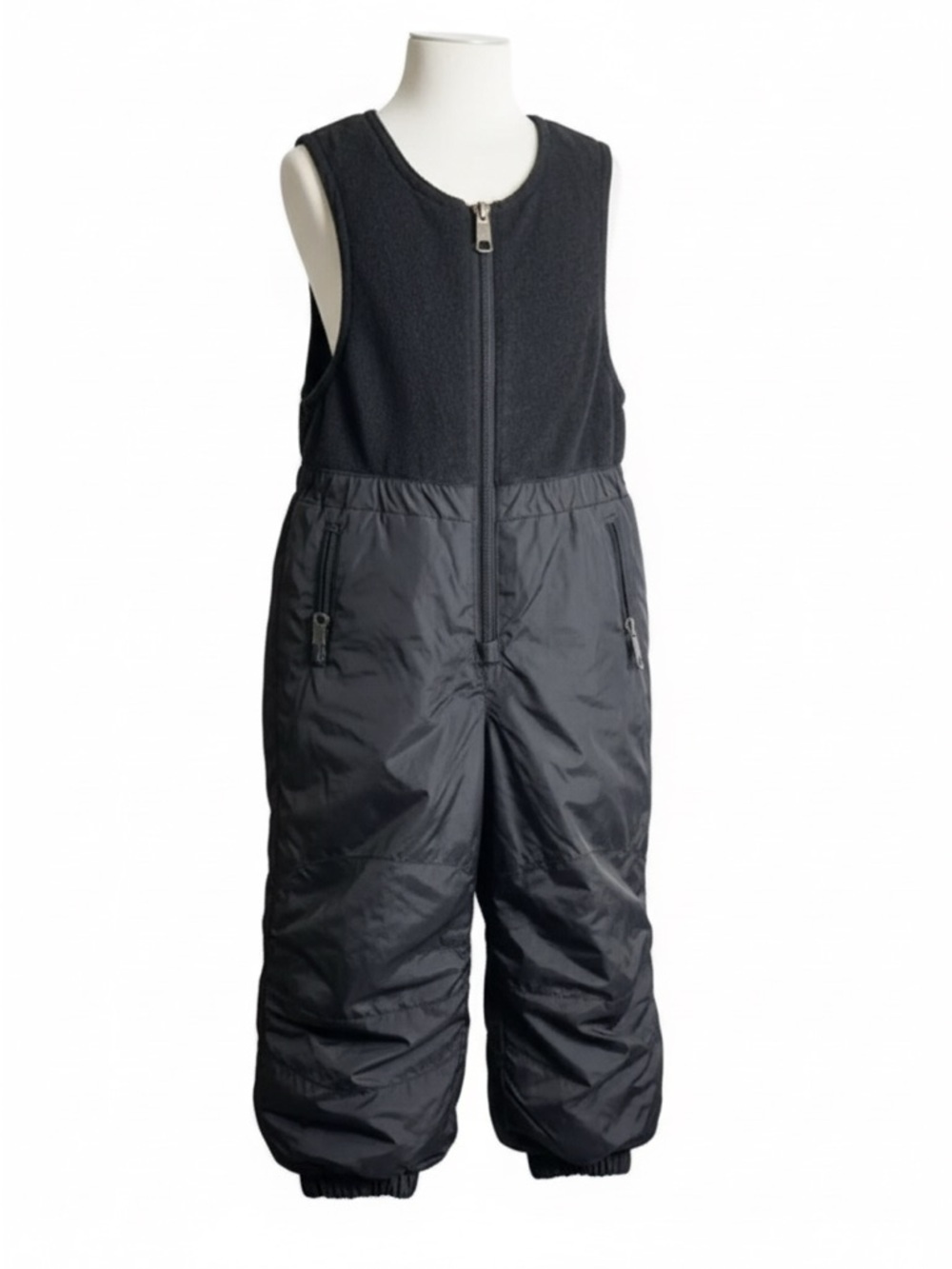 NWOT White Sierra Unisex Toddler Black Sleeveless Snow Bib Ski Pants - Size 2T
